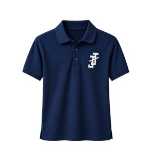 Polo brodé personnalisé unisexe à manches courtes, col classique, t-shirt décontracté de golf avec logo personnalisé, coupe confortable - Product Image 1