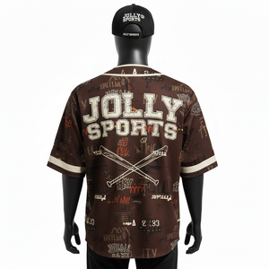 Camiseta de béisbol para hombre, ligera, de poliéster con paneles de malla, estilo personalizado con logo, 100% algodón, corte holgado, estampada. - Product Image 2