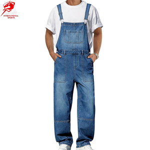 High Quality Fashion Wear <b>Men</b> Jeans <b>Overall</b> Soft Cotton Jeans Adjustable Fit Wholesale Factory Direct Supplier - Product Image 1
