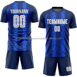 Impression personnalisée de t-shirts de football pour hommes, votre propre logo, impression numérique, dernier design, maillot de football, couleur dégradée, 100% vêtements de football - Product Image 1