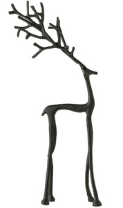 Reno Metálico Decorativo, Escultura de Ciervo, Decoración Navideña para Mesa - Product Image 3