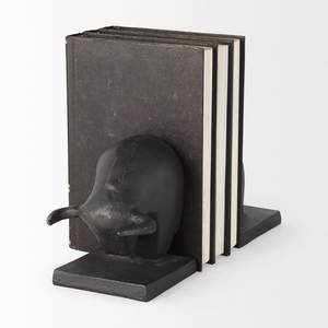 Serre-livres élégants en fer, solides et antidérapants, support décoratif pour étagère, rangement intérieur contemporain - Product Image 5