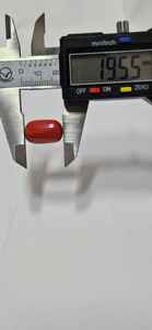 พลอยรูปไข่สีคอรัลอิตาลี คุณภาพดีกว่า พลอยเม็ดเดี่ยวสำหรับทำเครื่องประดับ ต่างหู แหวน - Product Image 3