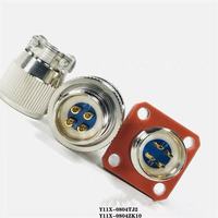 Connecteur circulaire d'aviation scellé à 7 broches Y11X-1007TJ2, connecteur à baïonnette GJB101A