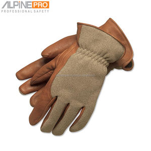 Gants de travail en cuir noirs personnalisés de marque pour chauffeurs, avec protection anti-coupure et anti-chaleur, vente en gros directe usine OEM - Product Image 3