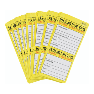 Panneau de signalisation Brady Scafftag pour la gestion de la sécurité des équipements, fabriqué en Corée, non réfléchissant - Product Image 1