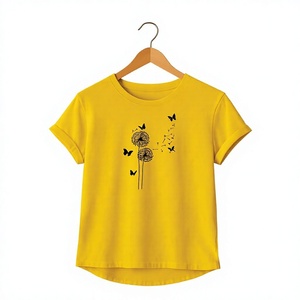 Women's White Cotton T-Shirt with Embroidery Slim Fit O-Neck Short Sleeve Casual Spring Summer <b>Top</b> - Product Image 5
