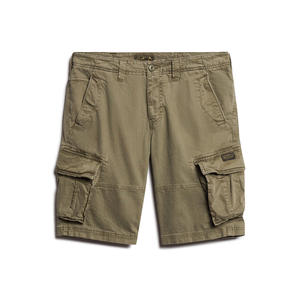 Shorts cargo pour homme en coton respirant, fermeture éclair, séchage rapide, respectueux de l'environnement, cordon de serrage, coupe décontractée pour l'été, vêtements décontractés de plein air - Product Image 1