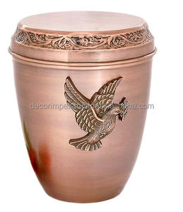 Urne funéraire gravée en argent de vente chaude pour les cendres humaines Urne funéraire adulte fabriquée à la main-Grande urne funéraire pour les cendres humaines - Product Image 4