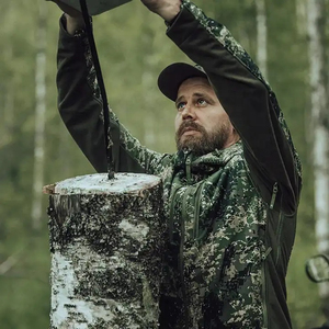 Ensemble de chasse d'hiver durable et respirant : veste et pantalon de tir avec capuche réglable, imperméable, vente en gros OEM - Product Image 4