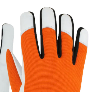 Guantes de Cuero Sintético, Guantes de Trabajo Mecánico Duraderos, Protección de Palma de Cuero PU, Suministro OEM - Product Image 4
