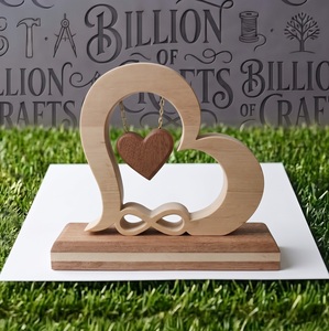 Geometric Wooden Rectangle Tabletop Vase Art Deco <b>Hanging</b>/<b>Wall</b> <b>Decor</b> for Office Home Desk & Interior Styling - Product Image 2