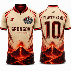 Camiseta de Fútbol Personalizada al por Mayor, Uniforme de Equipo de Manga Corta, Tejido Transpirable - Product Image 1
