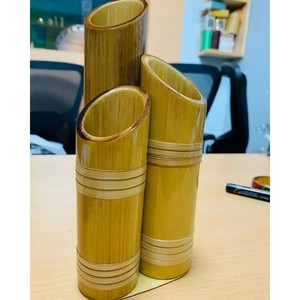Portavelas de bambú de madera, OEM, personalizados, al por mayor |   Aqdus Saleem India - Product Image 1