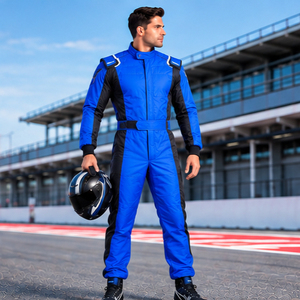 Combinaison de course bleue à manches longues pour homme, en polyester respirant, imperméable, séchage rapide, pour toutes les saisons, vêtements de moto à prix avantageux - Product Image 4