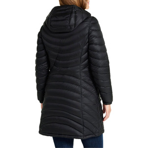 Veste d'hiver matelassée en duvet de canard brillant de luxe, fabriquée par un fabricant OEM, avec fausse fourrure pour femmes - Product Image 2
