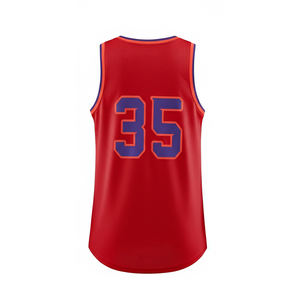 Maillot de basketball sans manches pour jeunes et adultes, uniforme d'entraînement de haute qualité, séchage rapide, personnalisable - Product Image 3