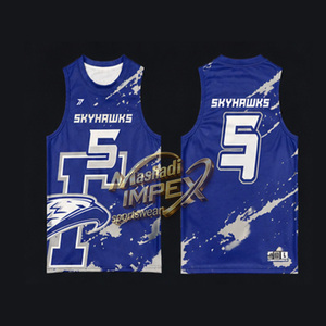 เสื้อเจอร์ซีย์เด็กแบบยูนิเซ็กซ์ สีเขียวน้ำเงิน ป้องกันรังสียูวี ระบายอากาศ แห้งเร็ว ผลิตจากผ้าสแปนเด็กซ์/โพลีเอสเตอร์ แบบไร้แขน พิมพ์ลายแบบซับลิเมชั่น สามารถกลับด้านได้ เหมาะสำหรับกีฬา 7 คนต่อทีม - Product Image 6