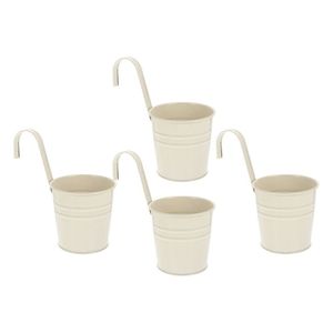 New Selling Manufacturer Oval Tin Flower Pot Galvanized Iron Flowerpot Double <b>Hook</b> Bucket Tinplate Iron Bucket - Product Image 6