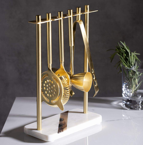 Ensemble d'accessoires de bar à alcool de style occidental, en laiton plaqué, matériau de qualité supérieure, ensemble de matériel de bar pour la préparation de cocktails, bonne qualité et meilleurs prix - Product Image 2