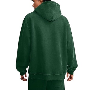 OEM personnalisé 450 grammes poids lourd vintage lavage à l'acide sweat à capuche unisexe épaules tombantes surdimensionné bases de sweats à capuche, coton mélangé - Product Image 5