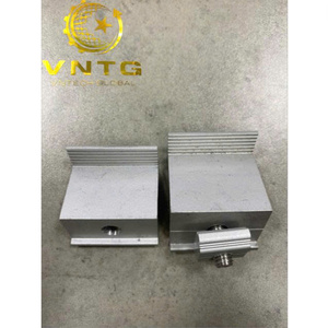 Kit de fixation d'extrémité de panneau solaire en aluminium VNTECH GLOBAL 35 mm, matériau A6005-T6, anodisé blanc givré - Product Image 5