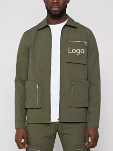 Ensemble Cargo Jogger en Nylon pour hommes, Logo personnalisé, ensemble de survêtement deux pièces, veste Cargo, pantalon, survêtement grande taille, ensemble de 2 pièces pour hommes - Product Image 6