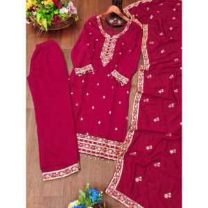 Conjunto de traje de mujer de diseñador con trabajo bordado de secuencia Conjunto bordado elegante - Product Image 1