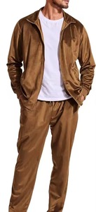 Conjunto Deportivo de Hombre Personalizado de Fábrica OEM, Chándal de Terciopelo de Alta Calidad de 2 Piezas - Product Image 5
