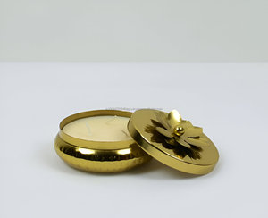 Premium Gold Metal Lotus Wax Jar Candle in Wholesale Price - Product Image 6