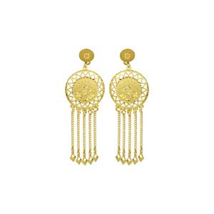 Wholesale 14K 18K 24K <b>Gold</b> Plated African & Turkish Design <b>Earrings</b>, Arab Middle East <b>Dangle</b> <b>Earrings</b>, Fashion <b>Dangle</b> <b>Earrings</b>. - Product Image 3