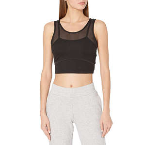 Top Corto Sexy para Mujer, Color Sólido, Nueva Moda, Transpirable, Personalizado, Conjunto de Leggings y Sujetador Deportivo para Yoga y Gimnasio - Product Image 5