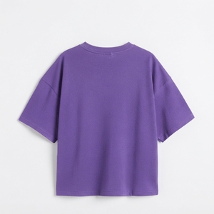 Camiseta Corta para Mujer, Cuello Redondo, Manga Corta, Estilo Casual Básico, Proveedor de Ropa al por Mayor - Product Image 3