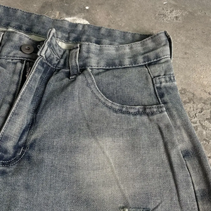 Pantalones Cargo Ligeros de Algodón 100% Ecológico para Hombre, de Color Sólido, Pierna Ancha, Cintura Elástica, Cierre de Cremallera, Multibolsillos, Casuales de Verano - Product Image 6
