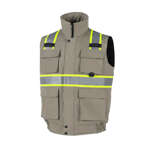 Gilet de sécurité haute visibilité pour hommes, très tendance, qualité supérieure, vêtements de travail d'hiver, gilets haute visibilité pour hommes avec logo et couleurs personnalisés - Product Image 5
