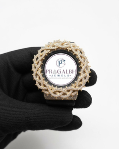 Reloj Deportivo de Moda Unisex de Lujo con Movimiento de Cuarzo MiYOTA, Diamantes de Imitación, Correa de Acero Inoxidable y Goma - Product Image 1