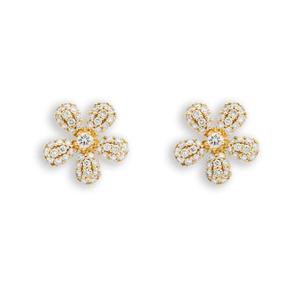 Boucles d'oreilles clous en gros avec certificat GRA, diamants de laboratoire, moissanite, boucles d'oreilles de mariage en argent sterling 925 - Product Image 1