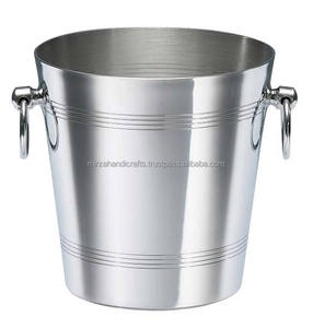 ถังแช่ไวน์ทำจากโลหะ1 3L ทำด้วยมือทำจากเหล็กชุบสังกะสีมีที่จับ - Product Image 4