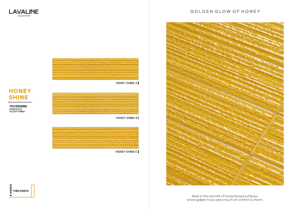 75x300mm Keramikfliese Honey Shine, glänzende Fliese, Fliese aus der Lavaline-Kollektion, linear gerippte Fliese, gelbe Wandfliese, Honey Sub. - Product Image 2