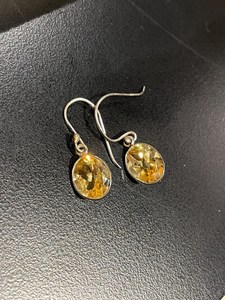 Citrine Drop Earrings Sterling Silver Earrings November Birthstone Women Jewelry Minimalist Earrings <b>Gift</b> <b>For</b> <b>Her</b> Fashion - Product Image 2