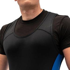 Singlet de Lucha Libre para Hombre, Bloques de Color, Manga Corta, Ajustado, Poliéster, Absorbe la Humedad, Secado Rápido, Uniforme Deportivo de Competición, Entrenamiento - Product Image 4