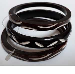 Resin <b>Mold</b> Floral Pattern Round Bangles Artistic Home Decoration Craft Accessories in Pink Purple Black Colors - Product Image 6