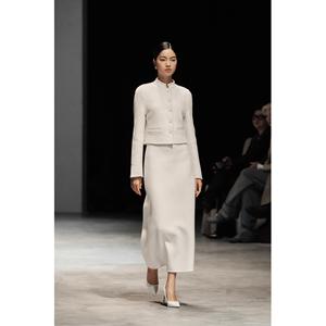 Nouvelle Collection Manteaux Femme Minimalistes en Cachemire JASMINE FAIT MAIN, Tissage Double Face, Coupe Courte, Simple Boutonnage - Product Image 3