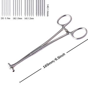 Pinzas de Septum con Agujas de 14G, 16G, 18G y 20G para Perforaciones en Ombligo, Nariz, Oreja, Lengua, Labio y Cuerpo - Product Image 6