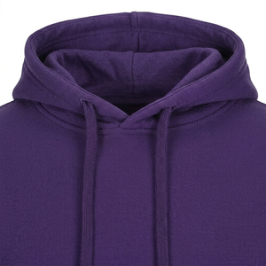 Ensemble de survêtement unisexe violet à capuche 100 % coton, couleur unie, manches longues, décontracté, avec cordon de serrage et poches, pour l'automne - Product Image 6
