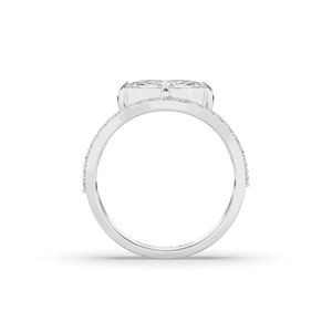 Bague élégante en or véritable 10K/14K avec diamant de laboratoire taille marquise de 1,36 carat, design unique et léger, bijou de mariage solitaire - Product Image 4