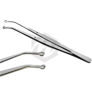 High Quality Corn Suture Tweezers Dental Surgical Pliers <b>Eyelet</b> Forceps Tissue <b>Tools</b> Stainless Steel Orthodontic Medic Manual CE - Product Image 1