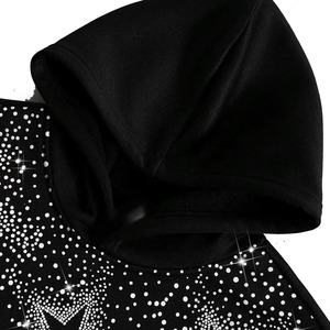 Sudadera con Capucha Extra Grande Personalizada para Hombre, 100% Algodón, Estilo Urbano Deportivo, con Estampado, Bordado y Pedrería, para Invierno - Product Image 4