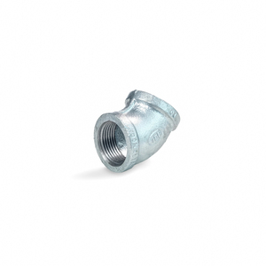 Coude de tuyauterie en fonte malléable galvanisée à 45 degrés, filetage NPT femelle, résistant à la corrosion pour la plomberie et l'alimentation en eau - Product Image 2
