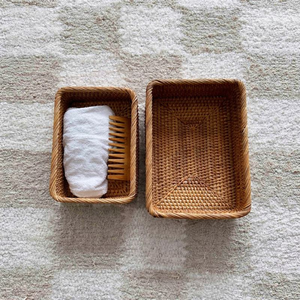 Fine crafted Lightweight Handmade Rattan <b>Basket</b> For <b>Bathroom</b> Laundry And Closet Organization Eco Friendly Natural Rattan <b>Baskets</b> - Product Image 2